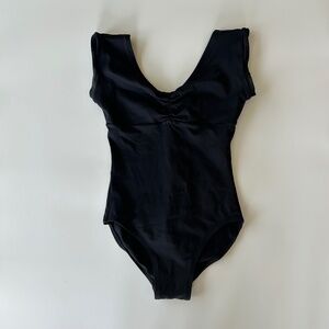 Gaynor Minden Ballet Leotard Black Adult Petite in Good Condition
